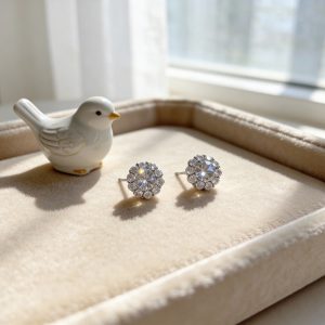 繁花璀璨鋯石 耳飾