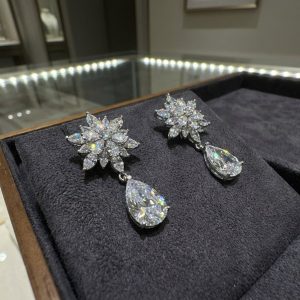 高奢星光映水語耳飾