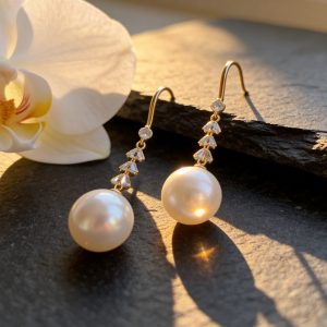 晨露之光珍珠 耳飾
