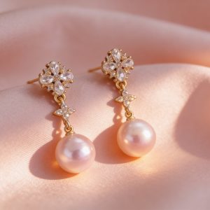 宮廷圓舞曲珍珠 耳飾